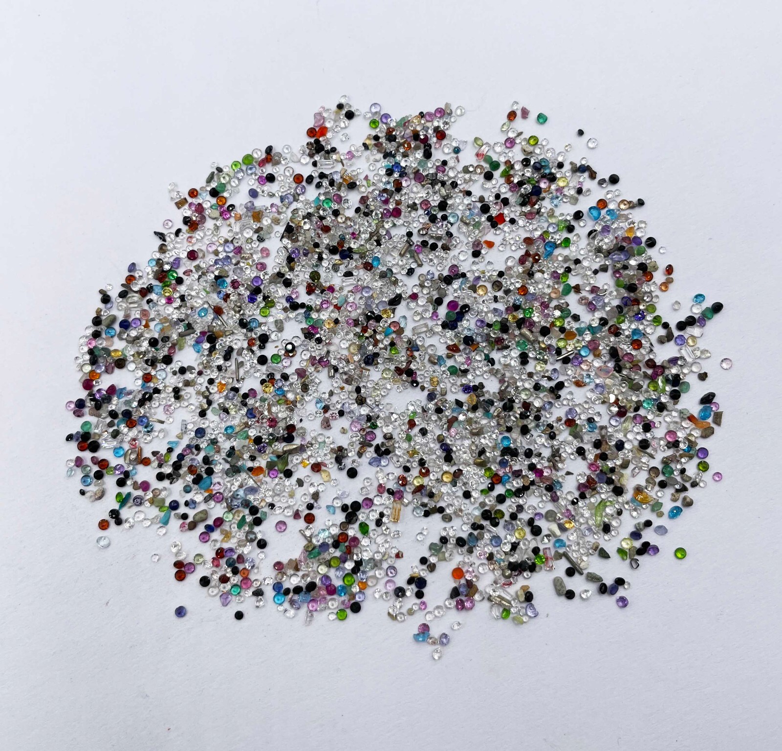 Multi Stone Small Round Cut Mix Stone Loose Gemstone Lot 1000 Pcs 1-2 MM