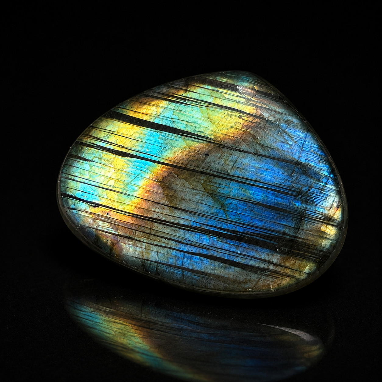Natural Labradorite Cabochon 24x29mm 33Ct Blue Flash Loose Gemstone