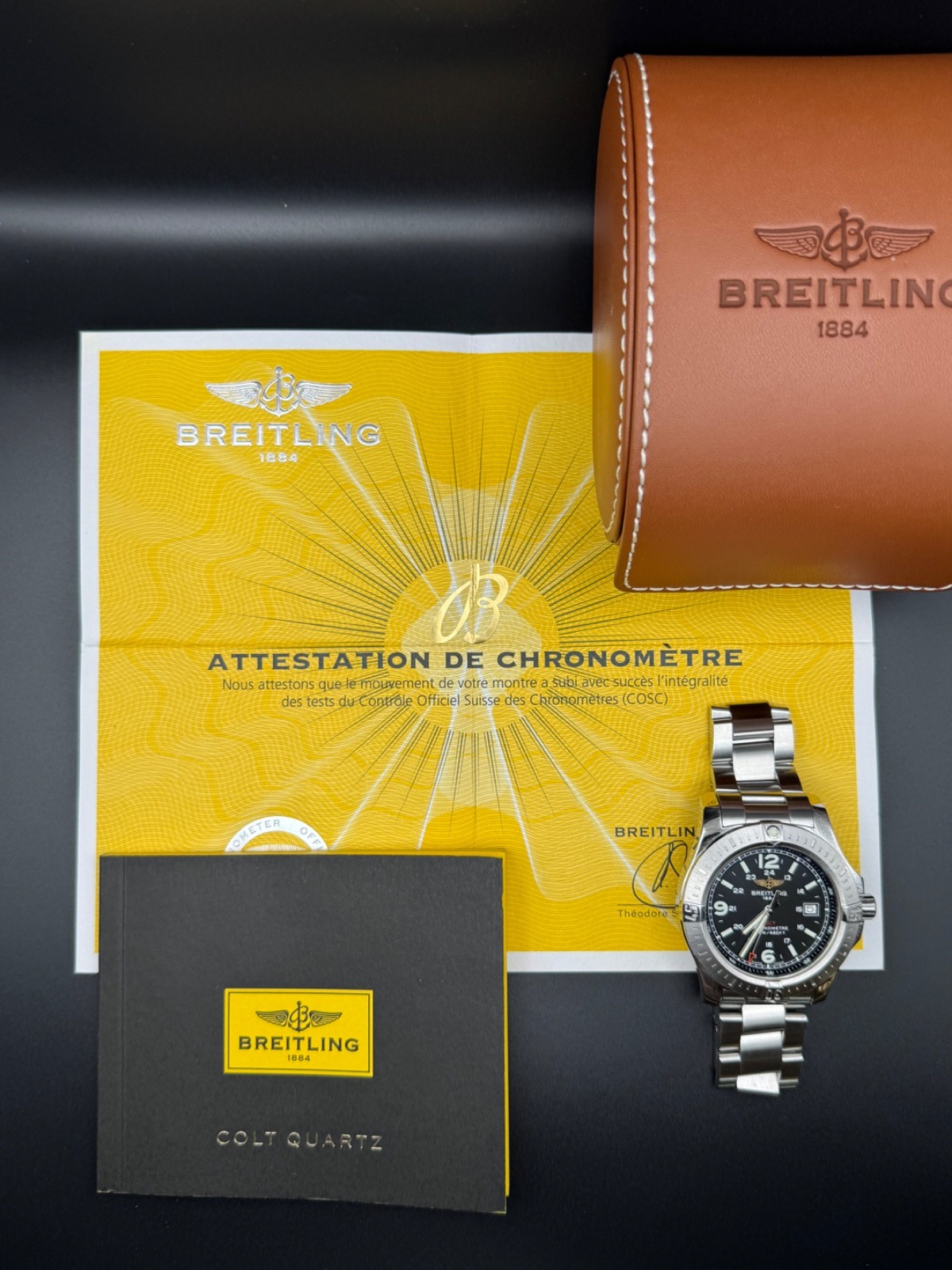 Breitling Colt A17388 44mm black dial