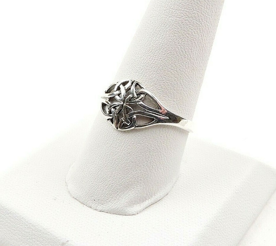 Sterling Silver Celtic Endless Knot Ring – Free Gift Packaging