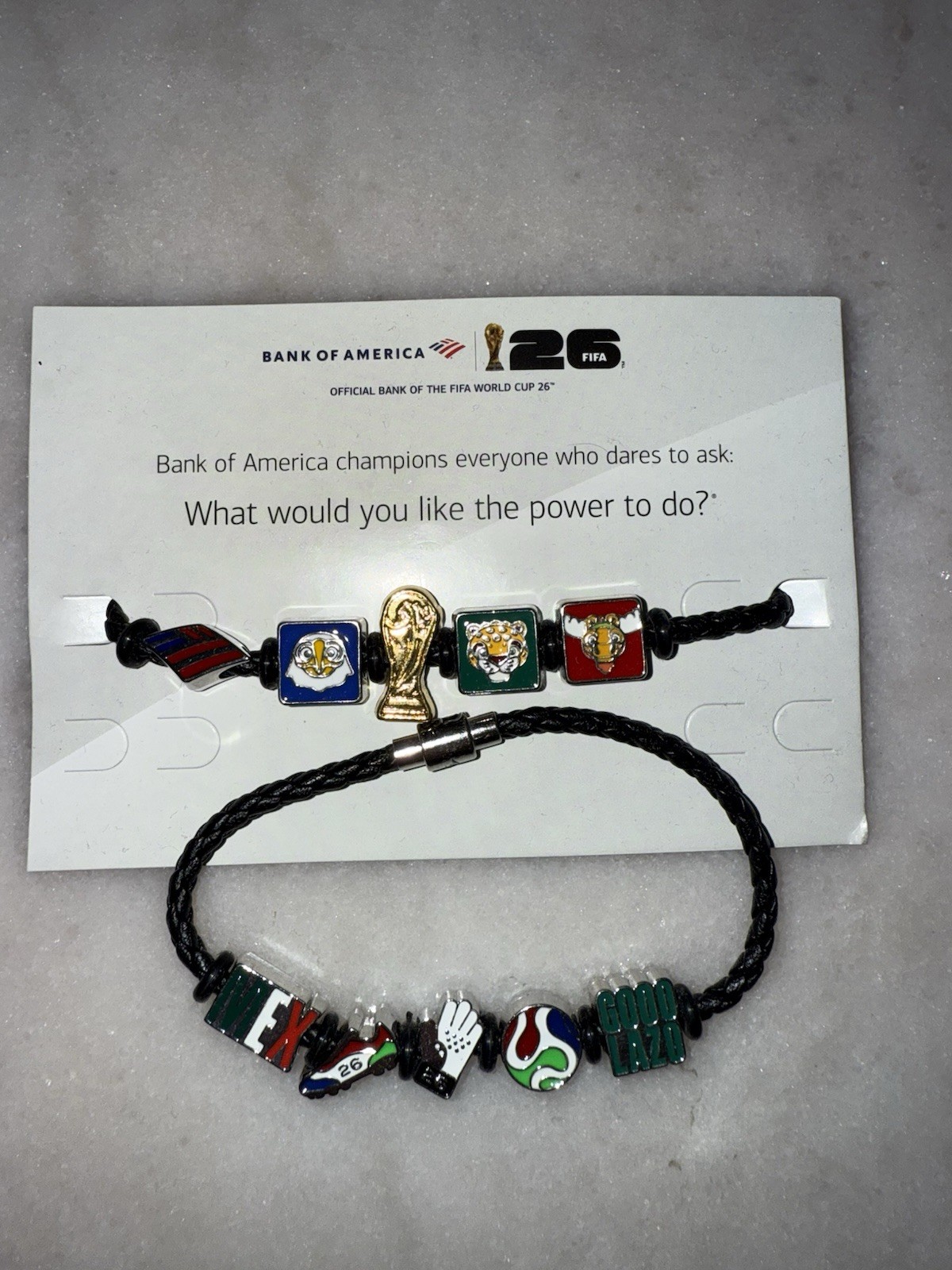 2026 FIFA World Cup Mexico Bracelet + Bank of America band