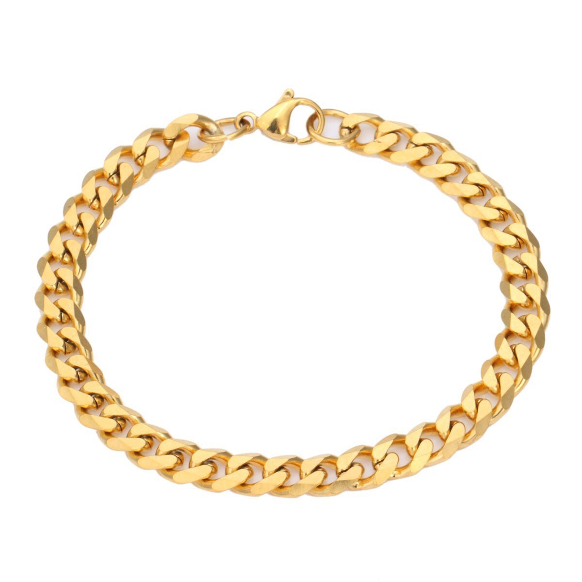 3/5/7/9/11mm Curb Cuban Chain Necklace Bracelet Gold Plated Stainless Steel Jewe