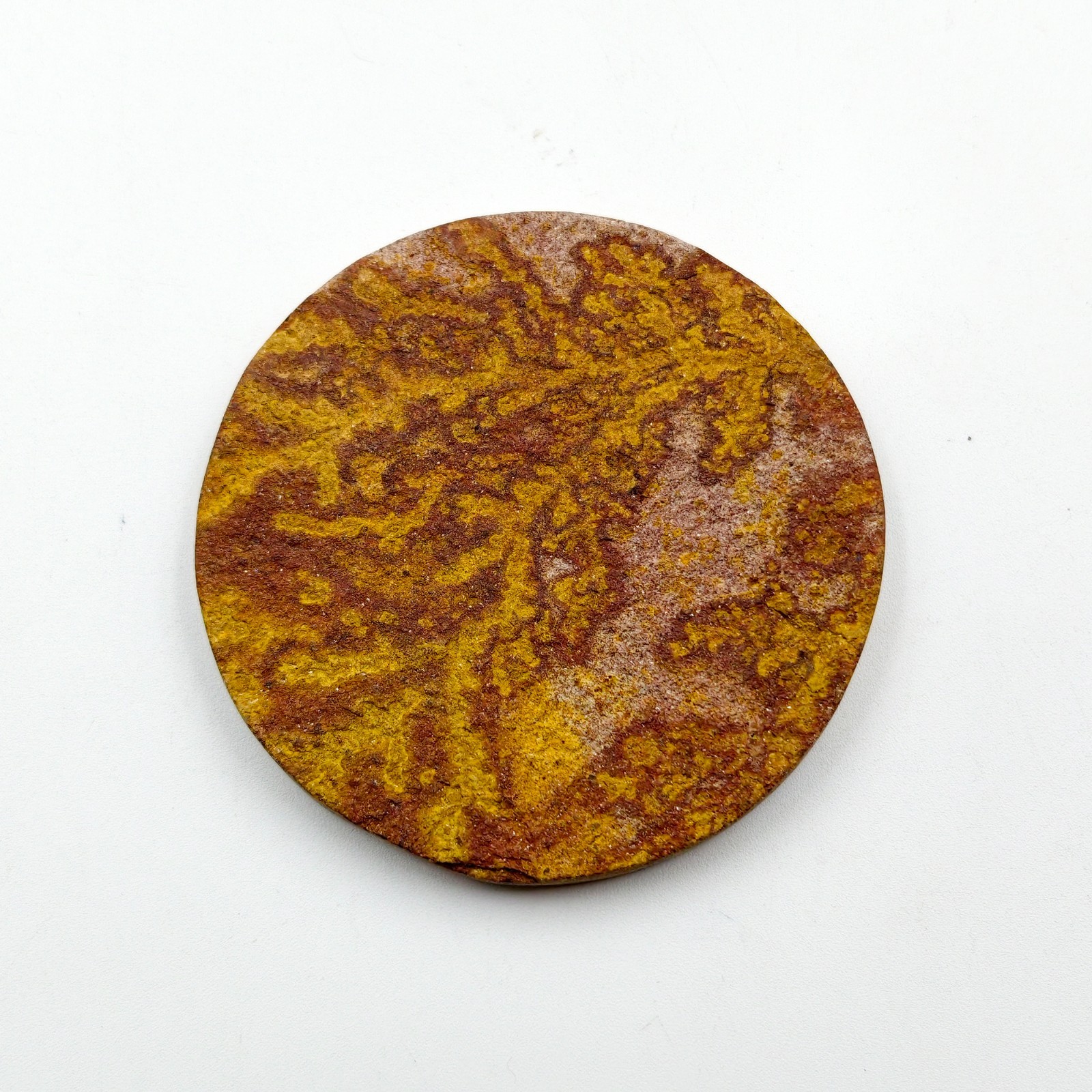 Smooth Psilomelane Dendrite Cabochon 56x56mm Round Gemstone Wire Wrap Jewelry