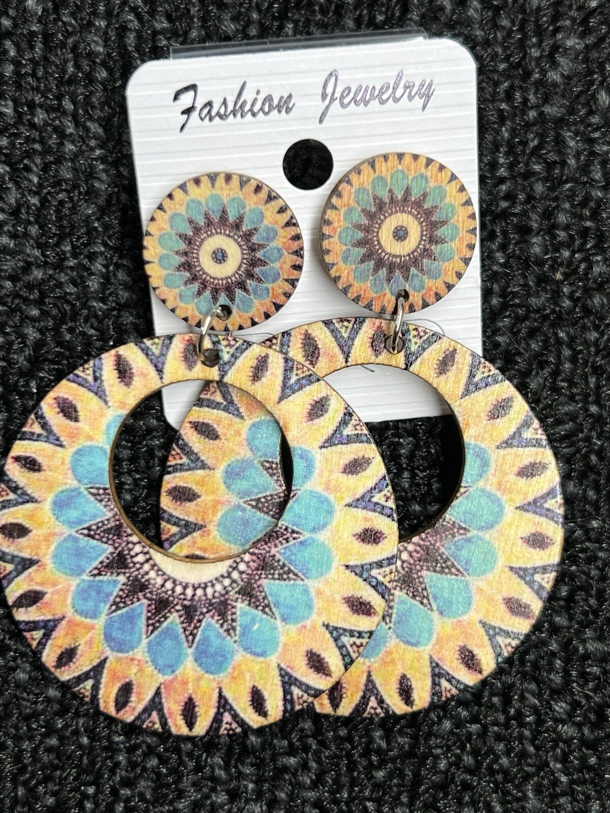 Beautiful Women’s 1 Pair Of Earrings Color Round Dangle Colorful Cute