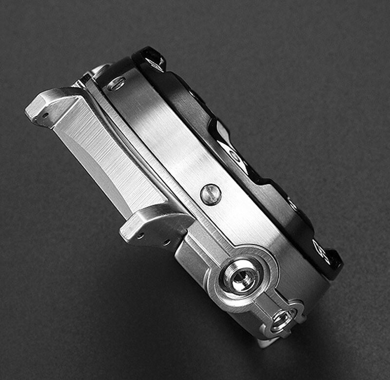 Brushed Steel Adapters+Metal Watch Band For Citizen ProMaster BN2020 BN2029-01E