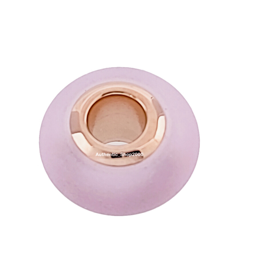 New 100% Authentic PANDORA Roses Gold Matte Pink Murano Glass Charm 789421C00