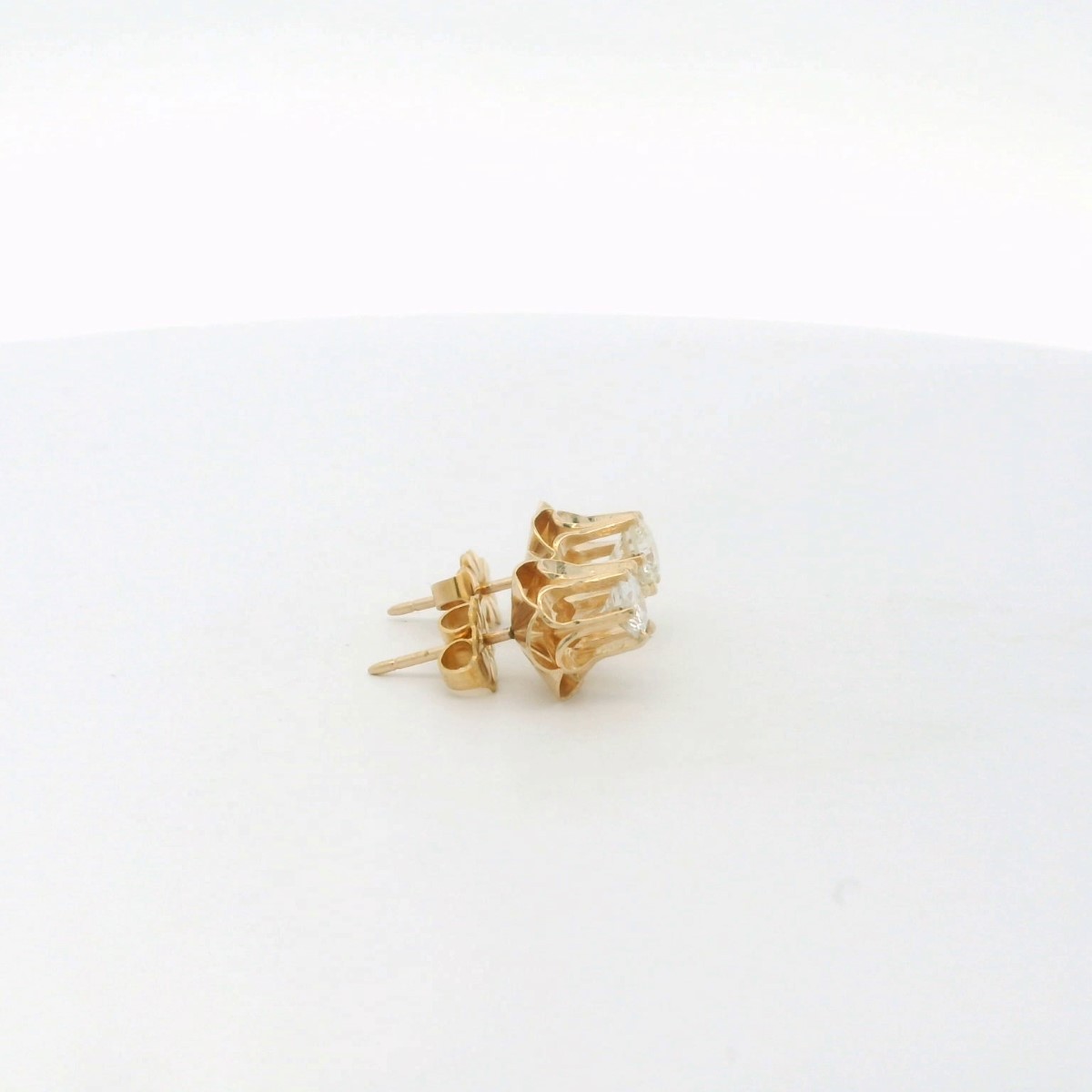 14k Yellow Gold .50ctw Diamond Stud Earrings (C31015443)