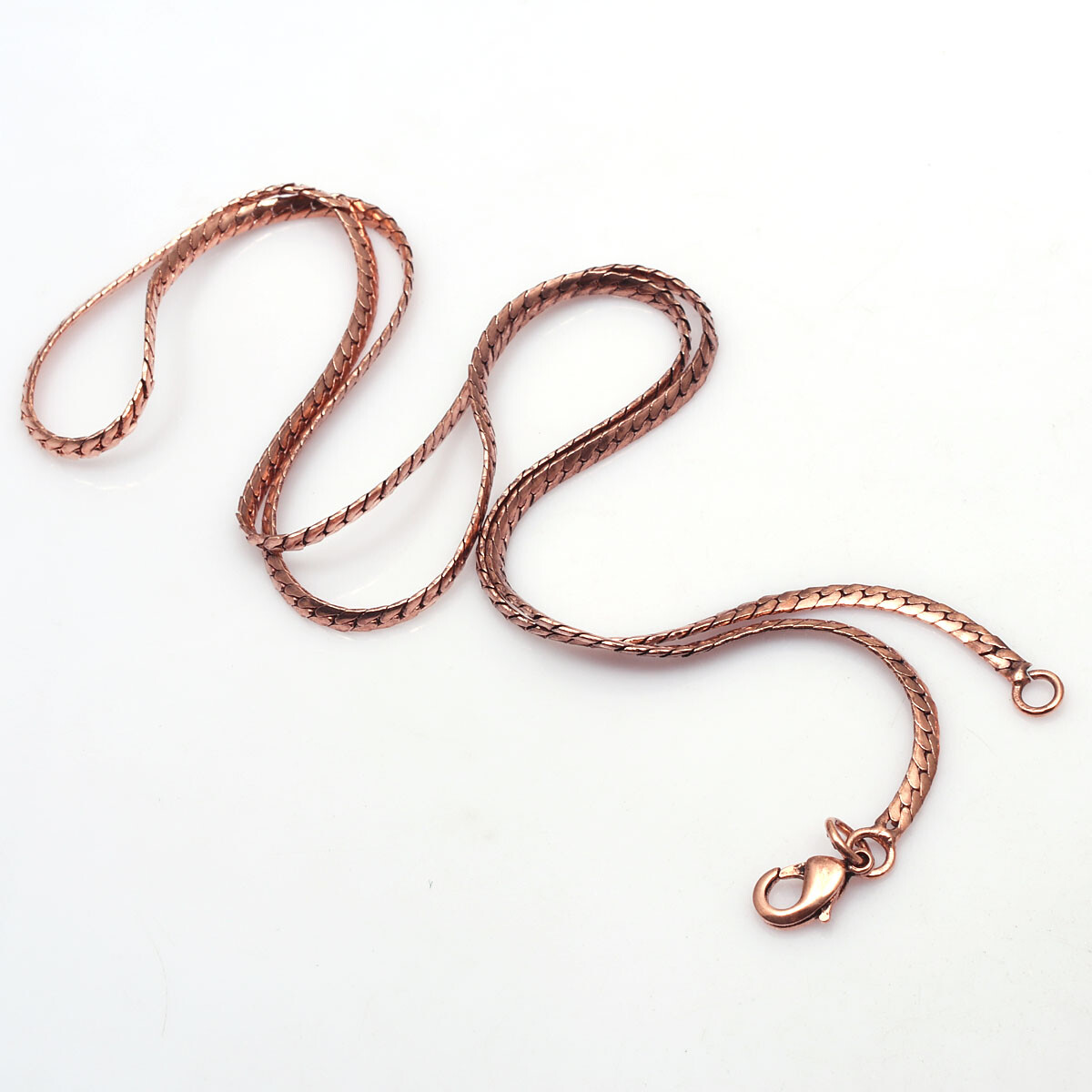 100% Oxidized Pure Copper Box Snake Chain Necklace Gift For Jewelry RJ-08