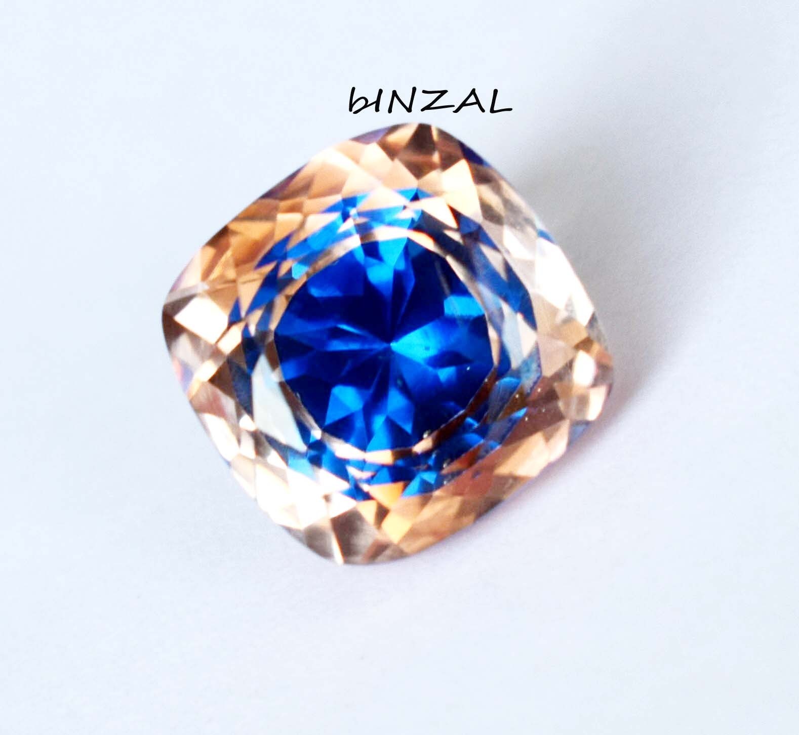 Sri Lanka Natural (PITAMBARI) Sapphire 10.90 Ct Cushion Shape Certified Gemstone