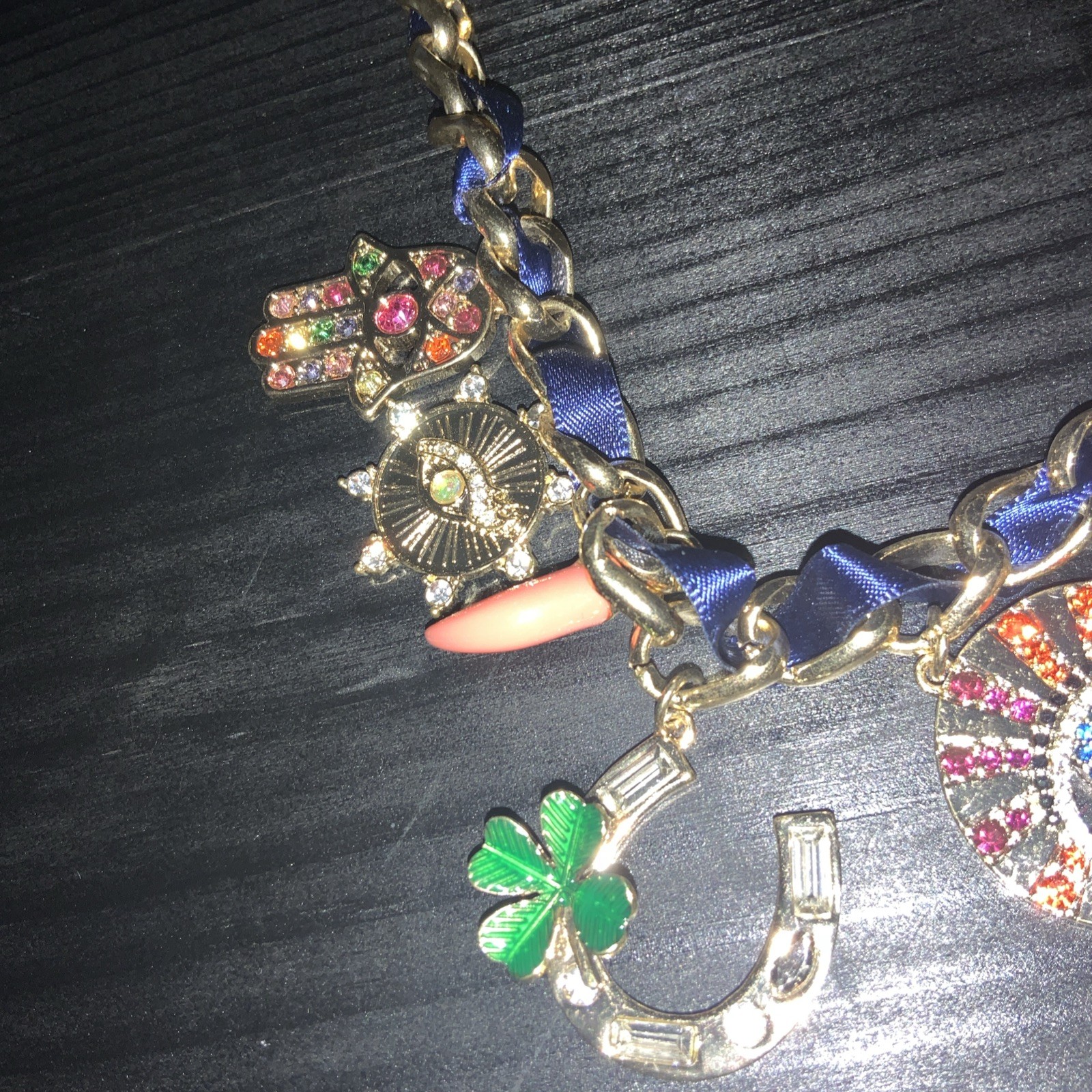 Betsey Johnson Lucking Out Eye Statement Necklace – Extremely Rare – G1