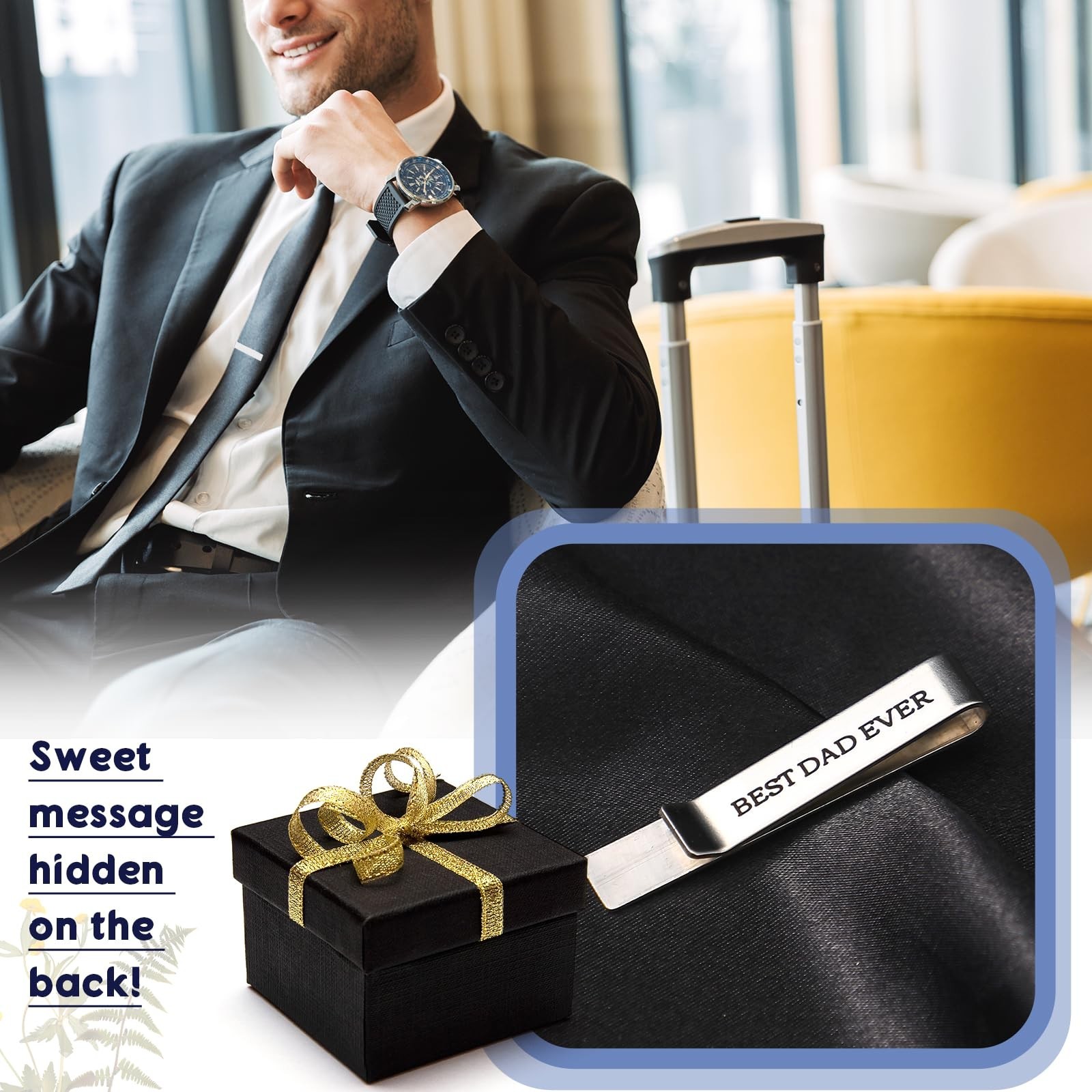 Liliaafar Personalized Tie Clips for Men Christmas Gifts Stainless Steel Tie …