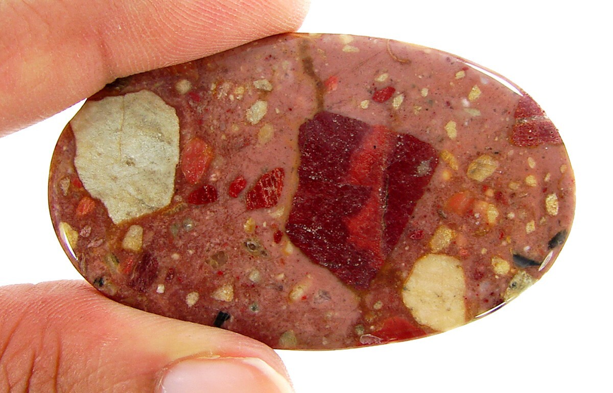 89.60 Ct Natural Chert Breccia Loose Gemstone Cabochon Wire Wrap Stone – 1514