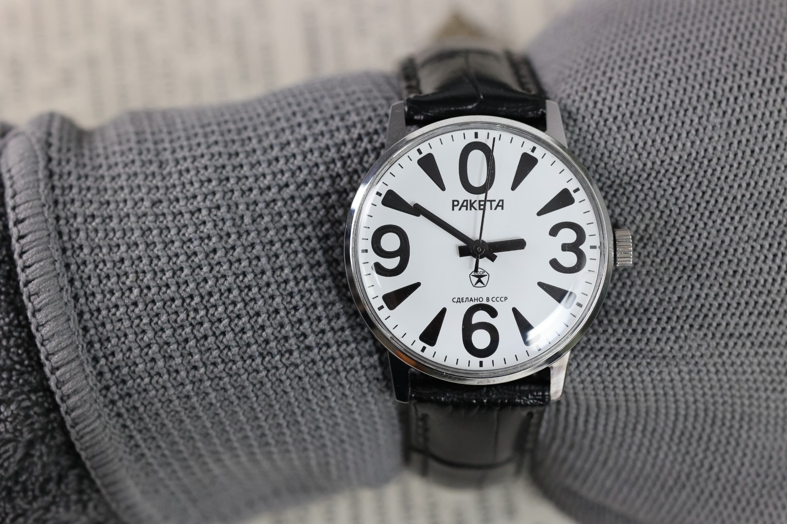 Raketa BIG ZERO mechanical 2609 Raketa small Zero raketa 0 Unisex case 34mm.