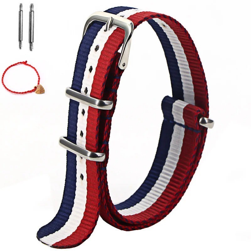 1pcs Nylon Strap 16mm 18mm 20mm 22mm Nylon Watch Band Replacement Watch Strap