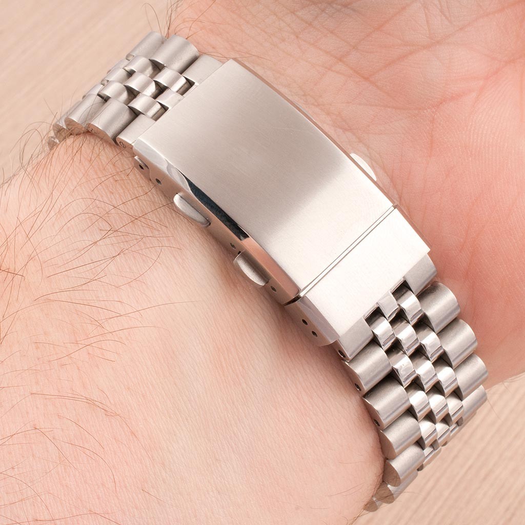 Tool Less Quick Adjust Bracelet Watch Buckle Clasp Deployant Deployment Diver