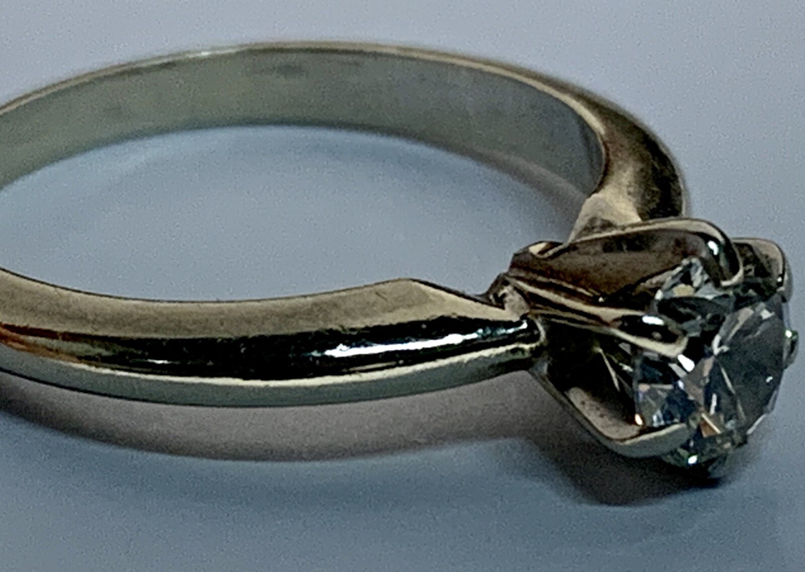 14k Solid Yellow Gold Diamond Ring. Vintage Antique, Estate Natural Earth Mined