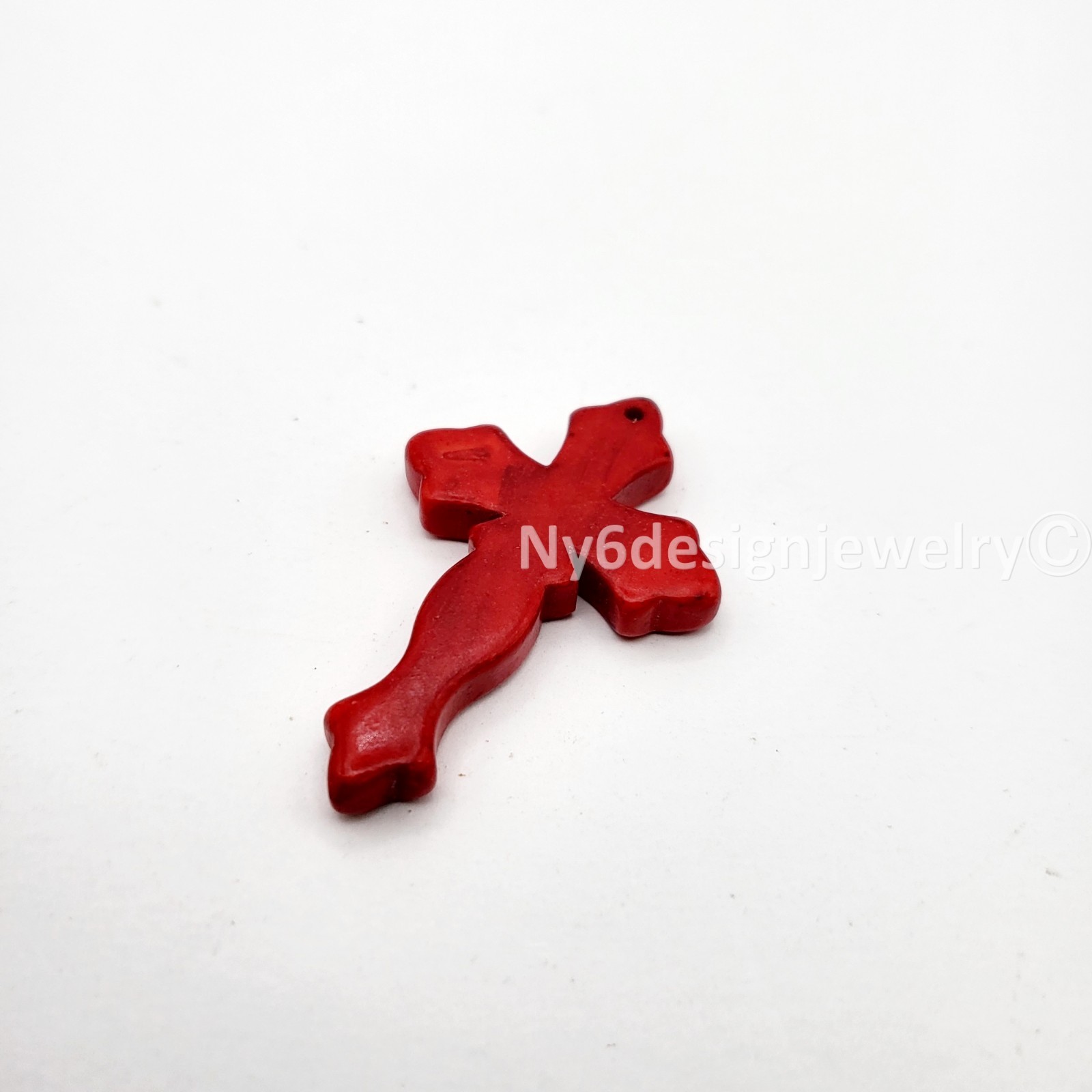 29x44mm Multicolor Cross Gemstone Bead Howlite Magnesite Turquoise Cross Pendant