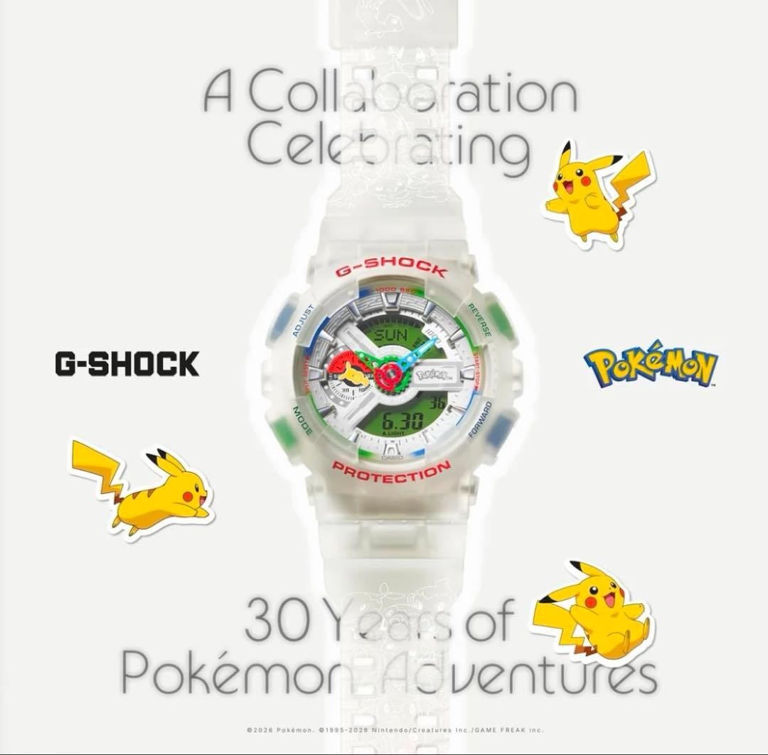 CASIO G-SHOCK Pokemon 30 GA-110PKM-7AJR Safe packing!