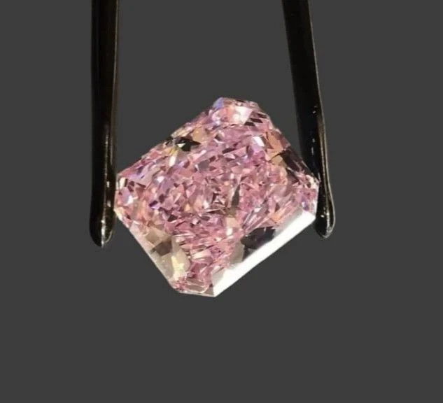 3 Ct Radiant Cut Lab-Grown sweet pink Diamond D Grade VVS1 Grad Quality Gemstone