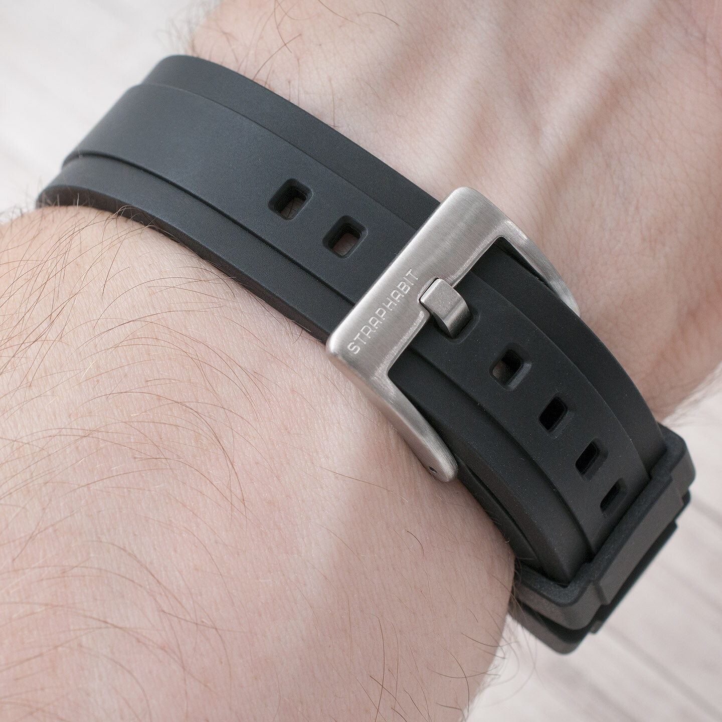Extra Long for Big + Large Wrists FKM Rubber Quick Release Watch Strap Band Dive