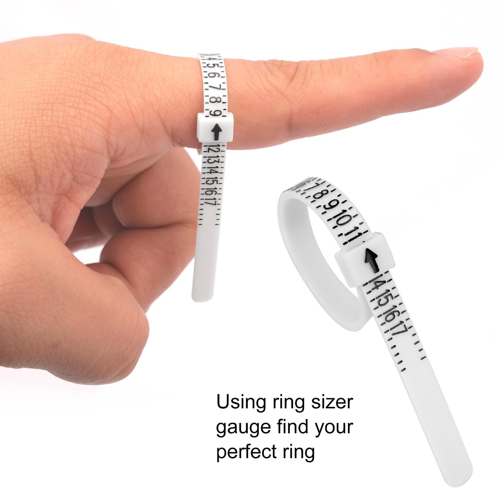 10 Pcs Ring Sizer Set – Gauge, Mandrel, Adjuster, Polishing Cloth & Size Tape