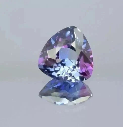 AAA 5.80 Ct Treasury Natural Ceylon Bi-color Sapphire Loose TrillionGemstone