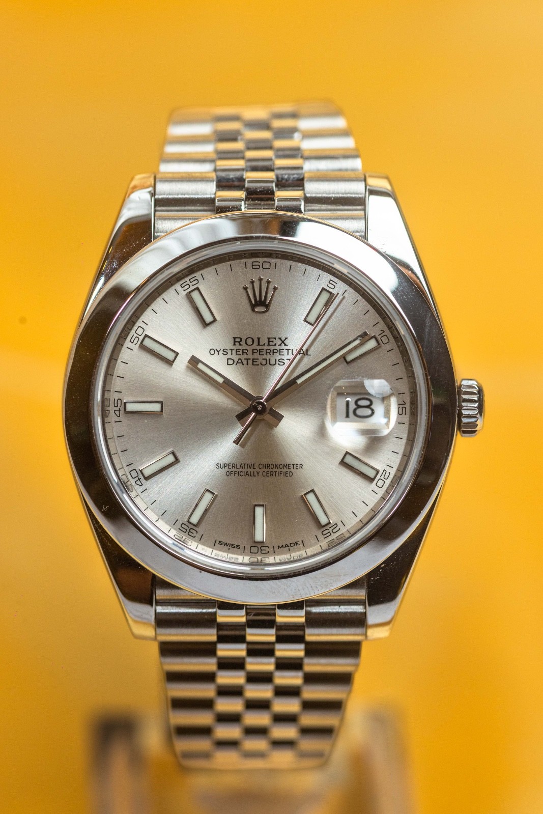 Rolex Datejust 41 Silver Stick Dial, Jubilee Bracelet – 126300