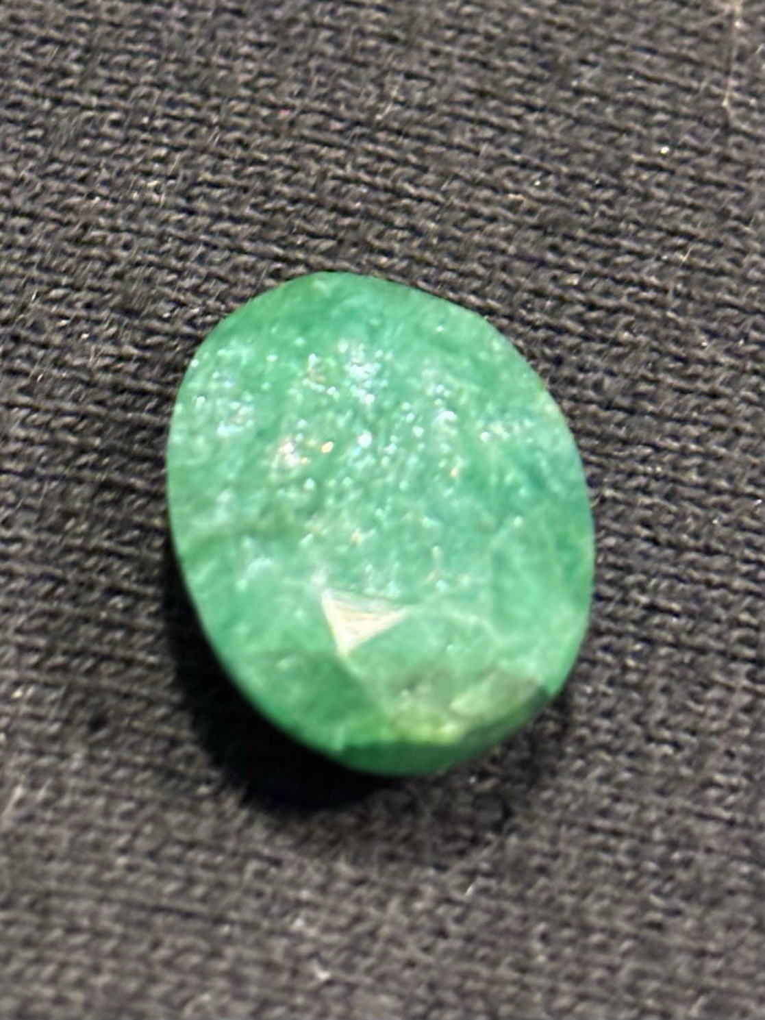 8.3ct Green MAGIC Emerald / Beryl Oval Faceted Heavily Included