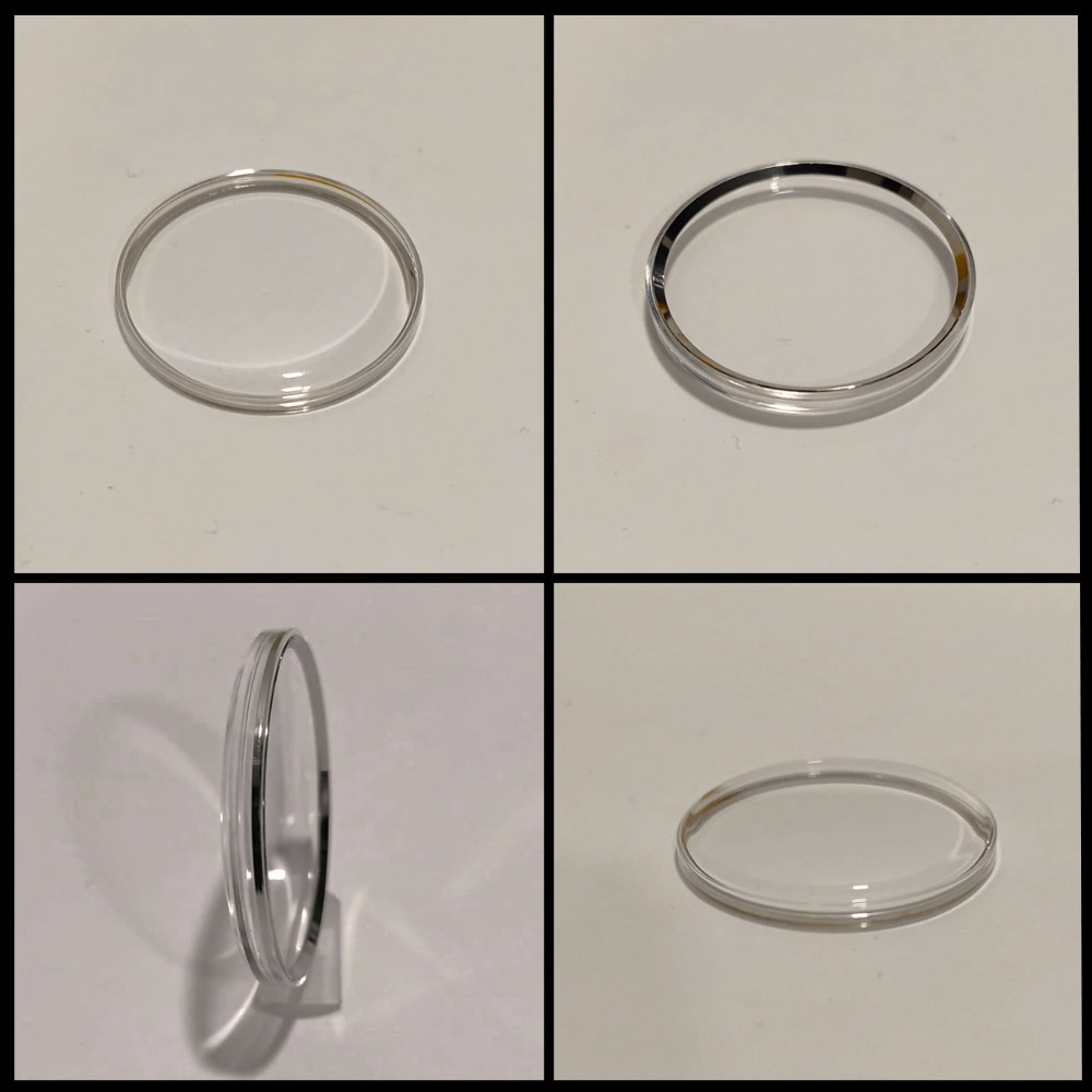 Crystal Generic Dome Acrylic Watch Plexi Glass with Tension Ring (Armoured) 2PCS