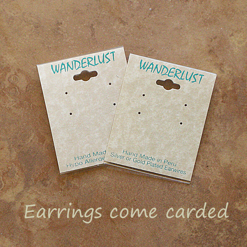 Artisan Painted & Beaded Prairie Dog Earrings – Fair Trade Peruvian Jewelry