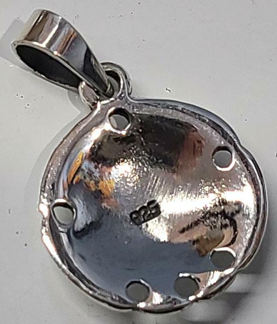Sand Dollar pendant 925 Sterling Silver 1 inch high New # 4