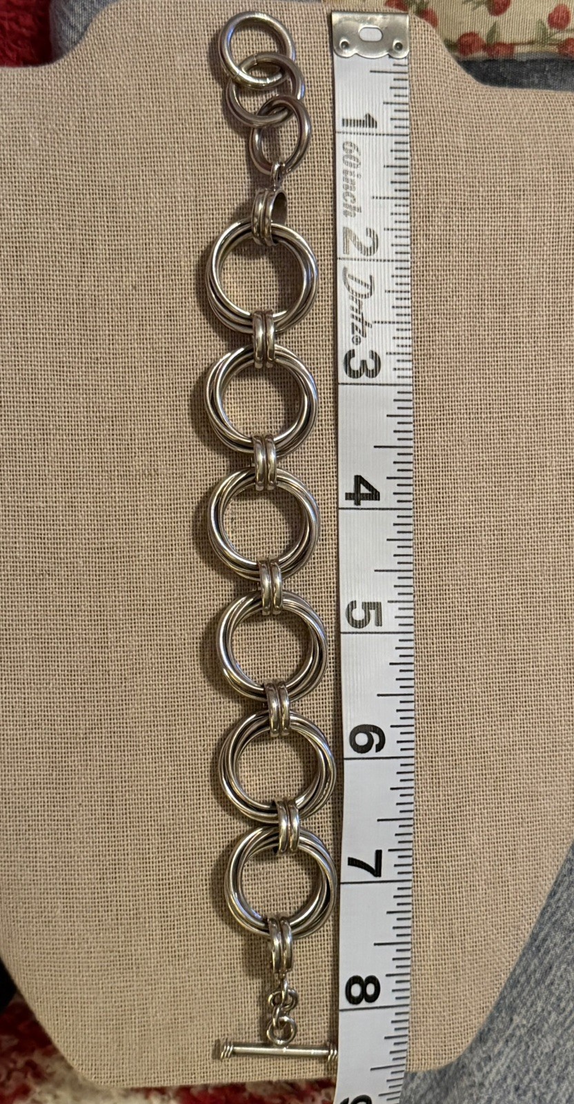 Silpada 925 Sterling Silver Multi Ring Bracelet 7-9 in 2oz or 56.7g Heavy melt