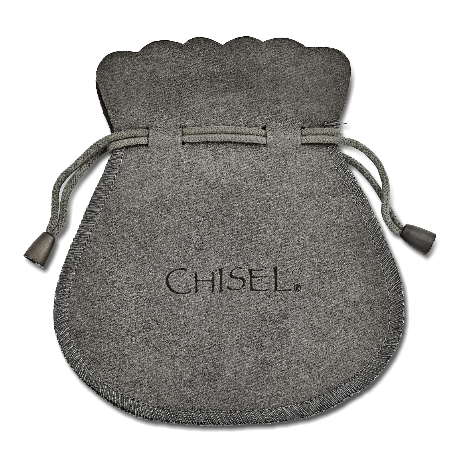 Chisel Stainless Steel Brushed and Polished Double Step Edge 11mm Cuff Bangle SR