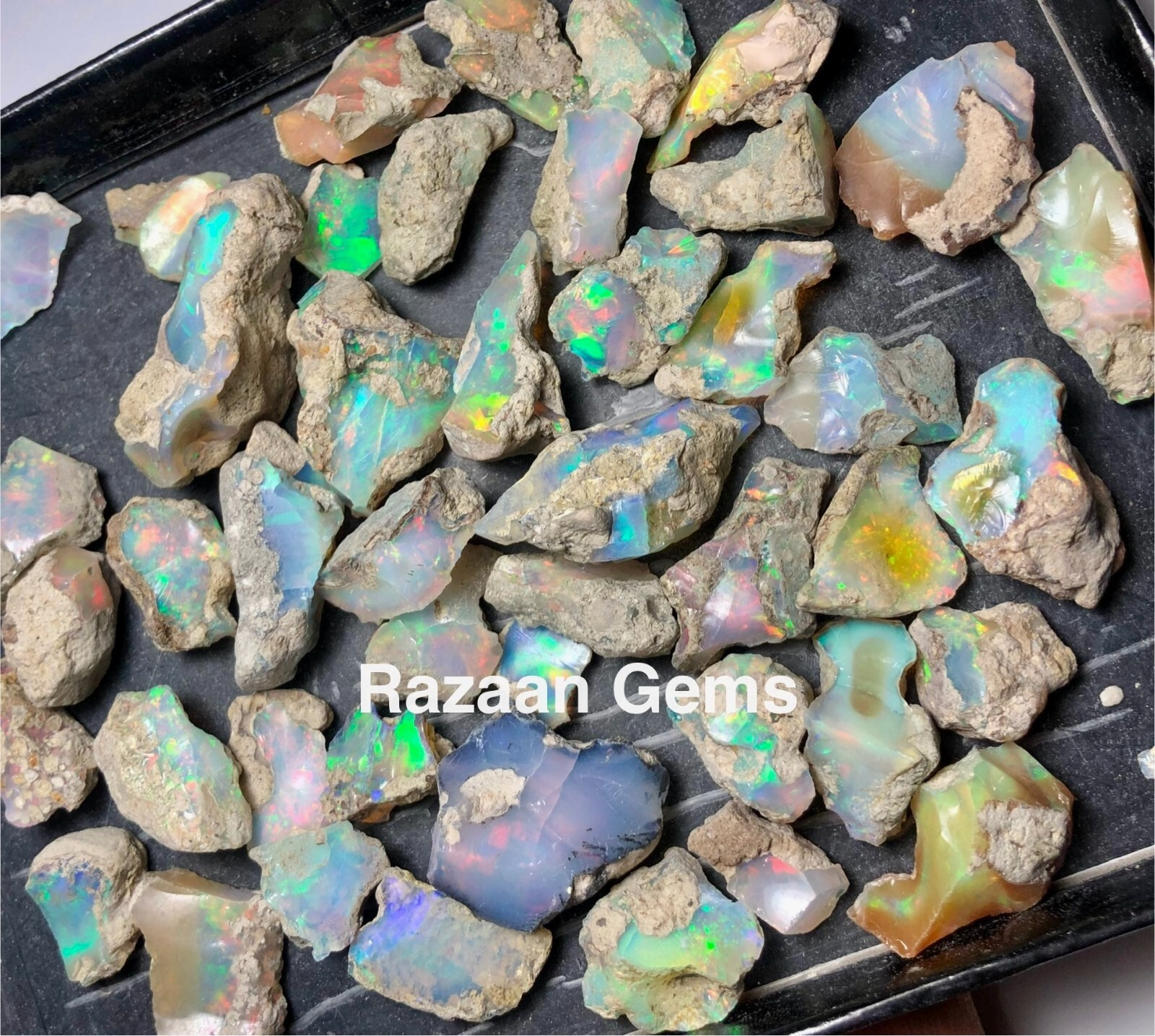 Cut Grade Opal Rough Lot AAA Grade 10 Pieces Large Size Ethiopian Welo Opal Raw