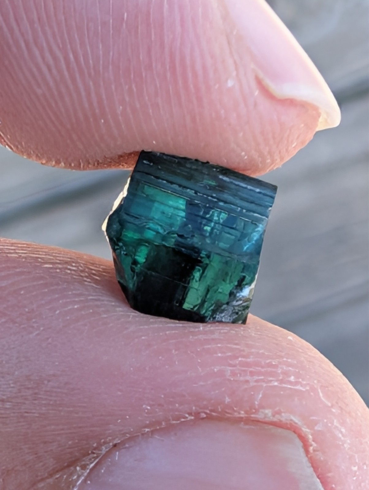 USA seller 3.77 ct IF flawless closed C tourmaline facet rough gemstone specimen