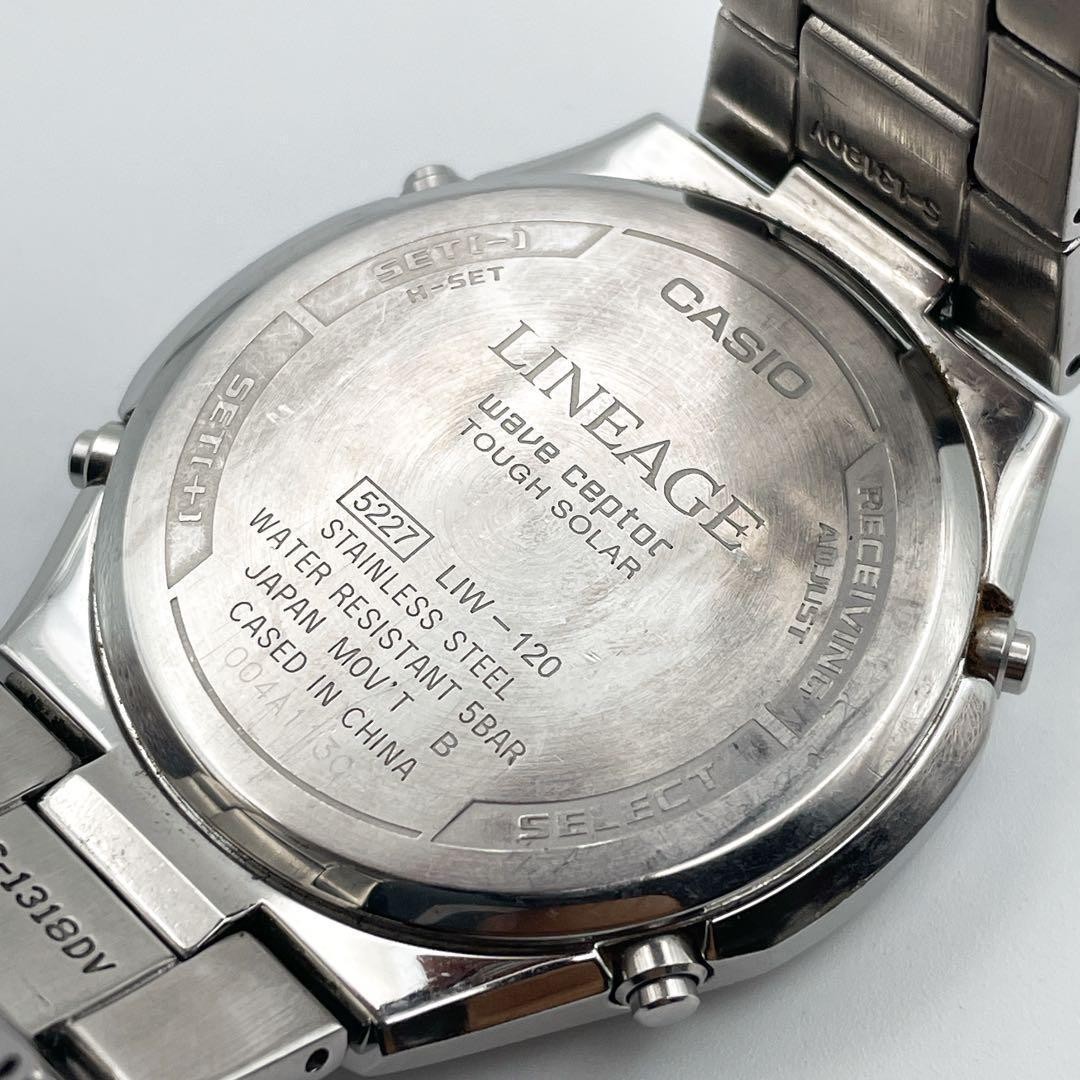 Working Casio LINEAGE Solar Radio-Controlled Watch for Men, Vintage Retro