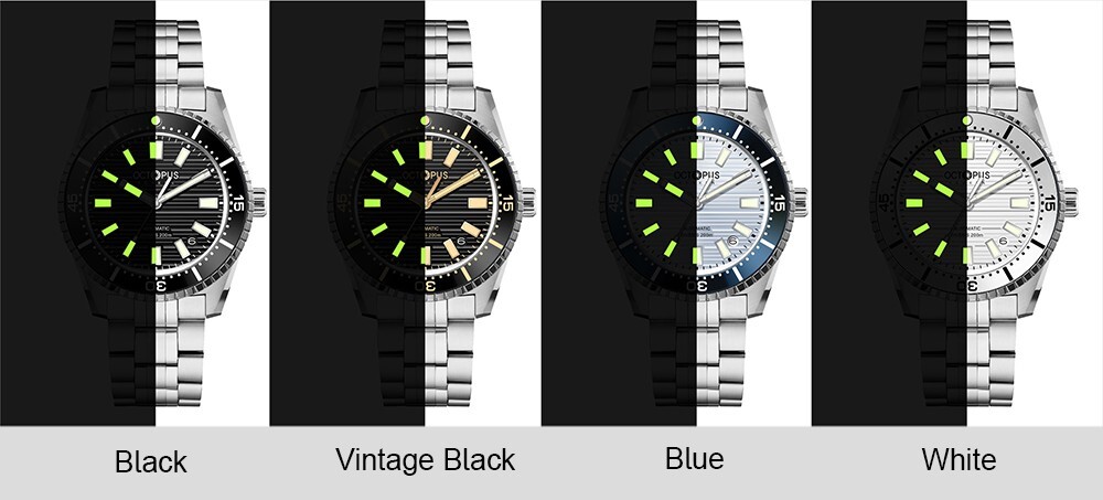OCTOPUS KRAKEN NH35 Automatic Men Watch 200M Diver C3 39.5mm 316L 660FT 007 V2