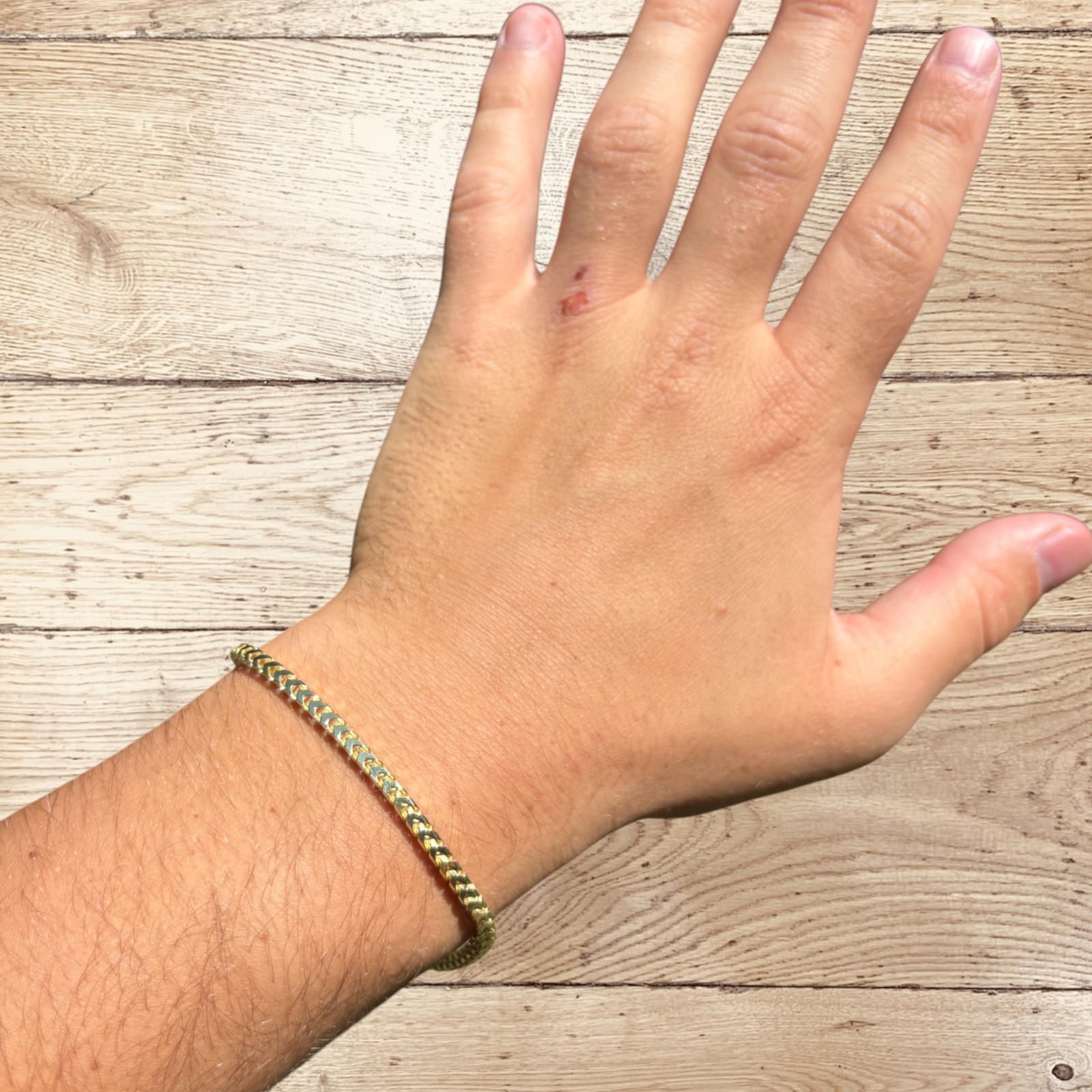 3mm Franco Link Bracelet – Real Solid 925 Sterling Silver Or 14k Gold Vermeil