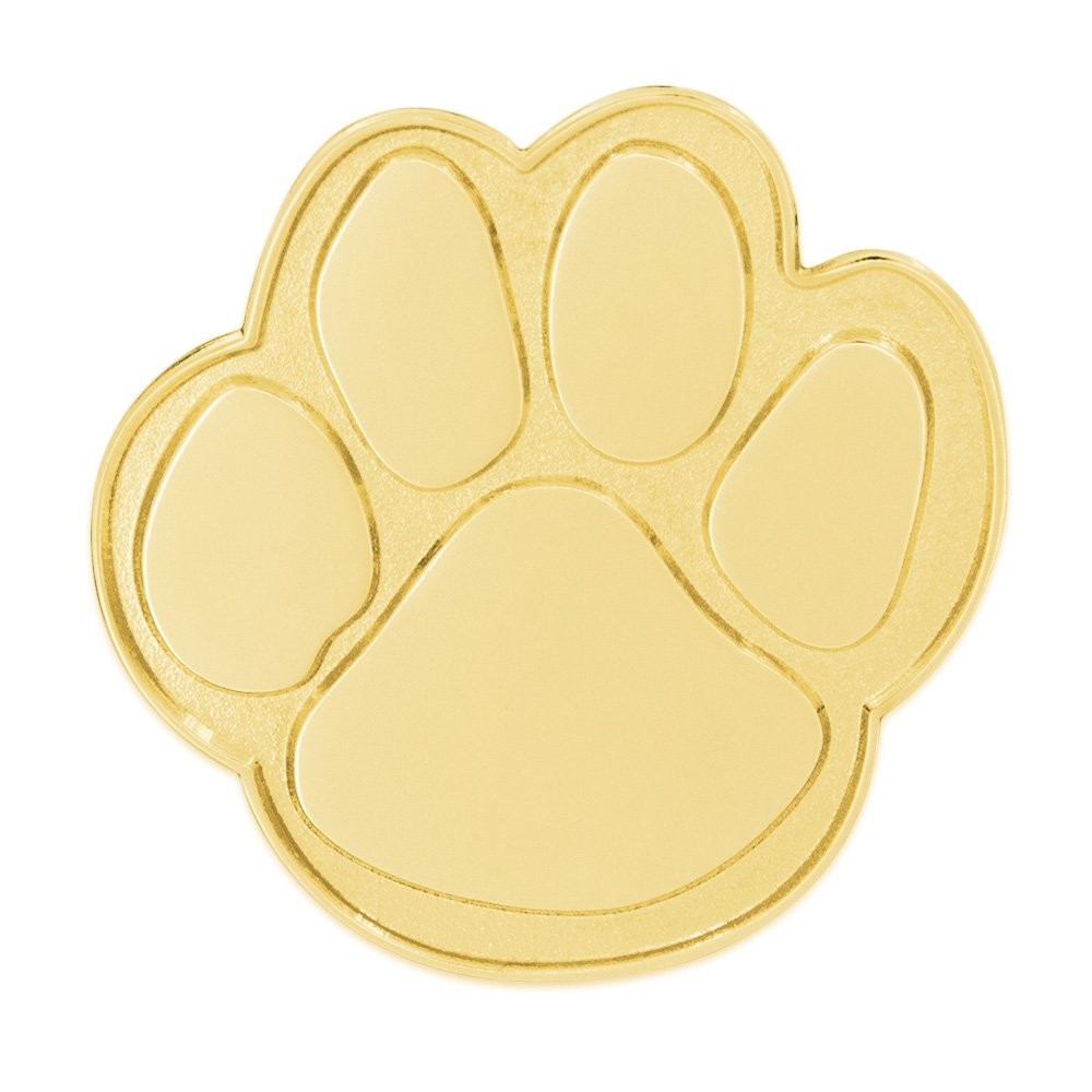 Animal Paw Print Enamel Pin – Quality Jeweler’s Metal, Die Struck, Enamel Filled