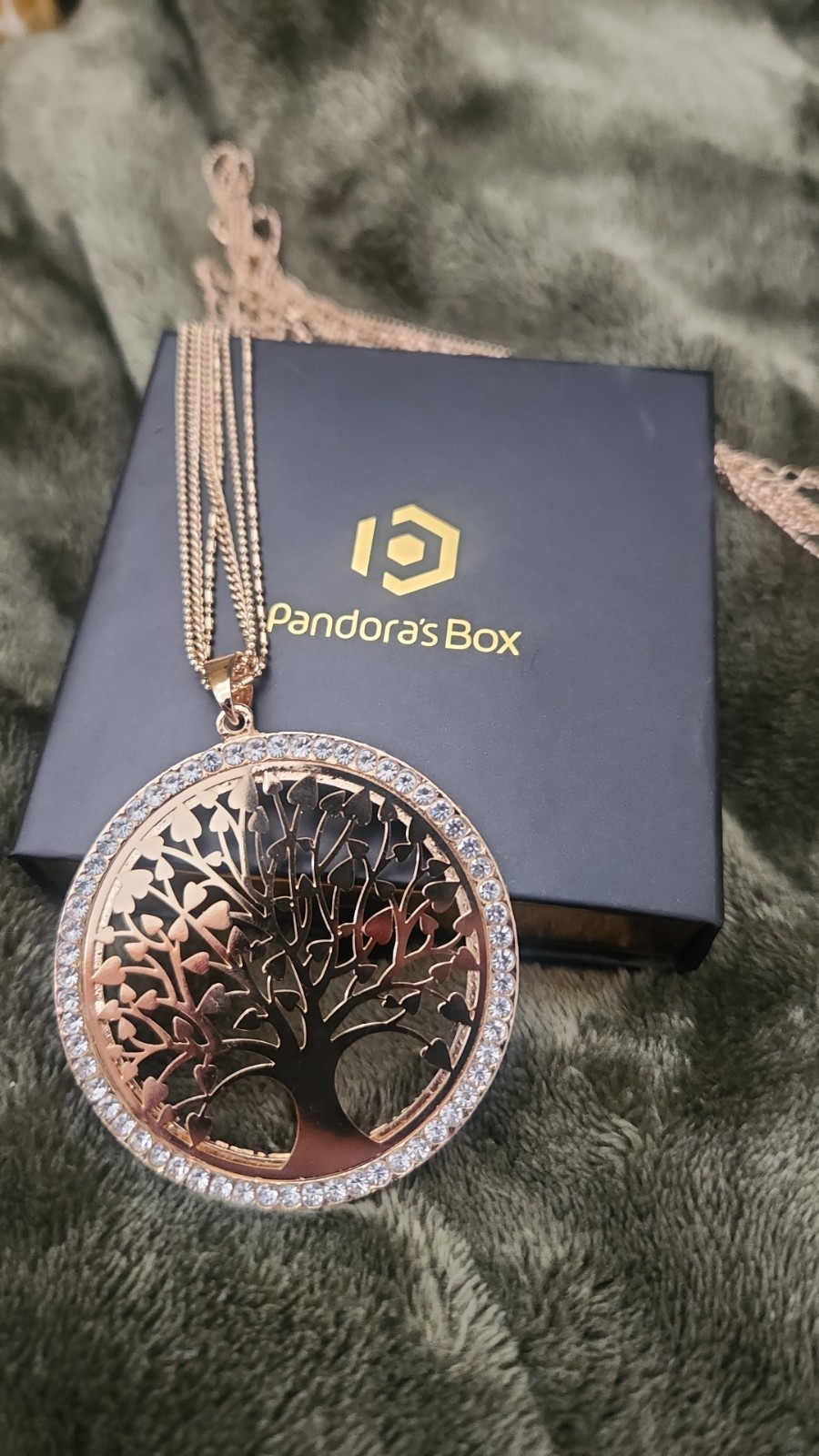 Pandora’s Box Family Tree necklace NEW WITH BOX