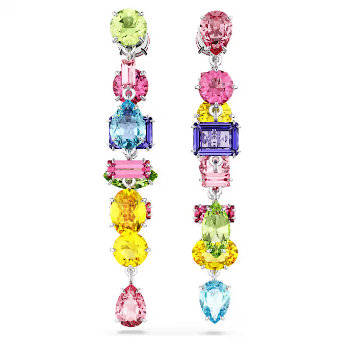 Swarovski Gema drop earrings Mixed cut
