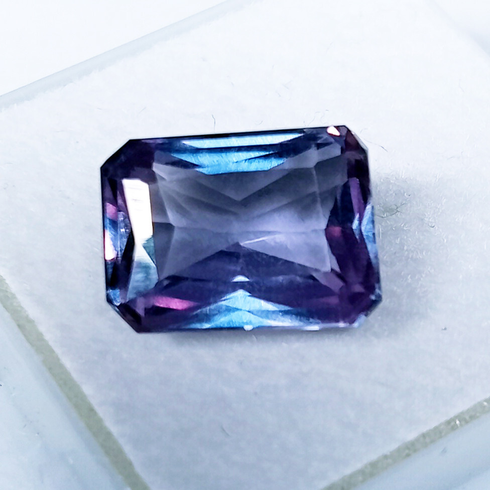 Color Change Natural Alexandrite Emerald Cut 6.50 Ct CERTIFIED Loose Gemstone