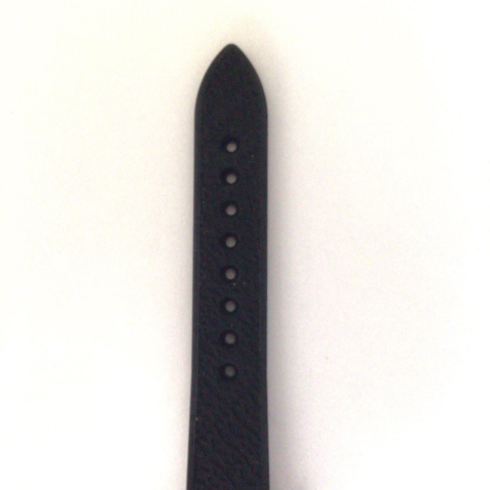 Michele Cape Diamond White Face Black Bezel Silicone Band Watch MWW27A000012
