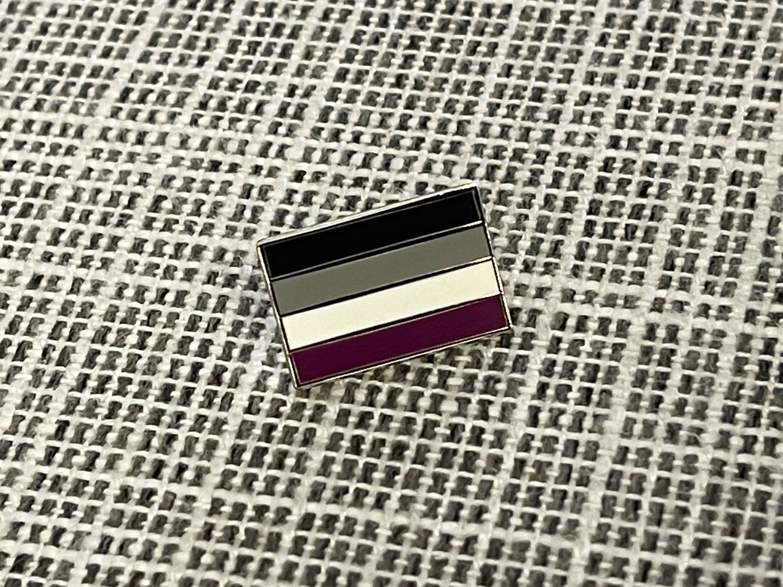 Small Asexual Pride Flag Enamel Pin: Subtle LGBTQ+ Accessory (0.75)