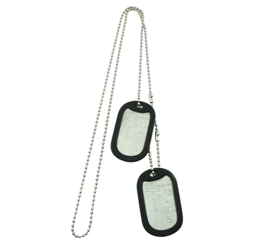 Lieutenant Simon “Ghost” Riley Military Dog Tag Set Cosplay Halloween Prop