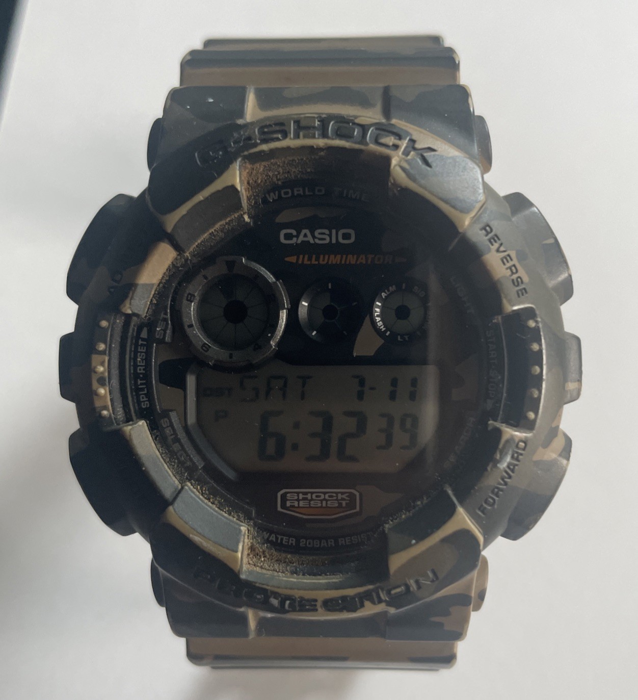 Casio G-Shock GD-120CM Camouflage Digital Watch – 200M Water Resistant