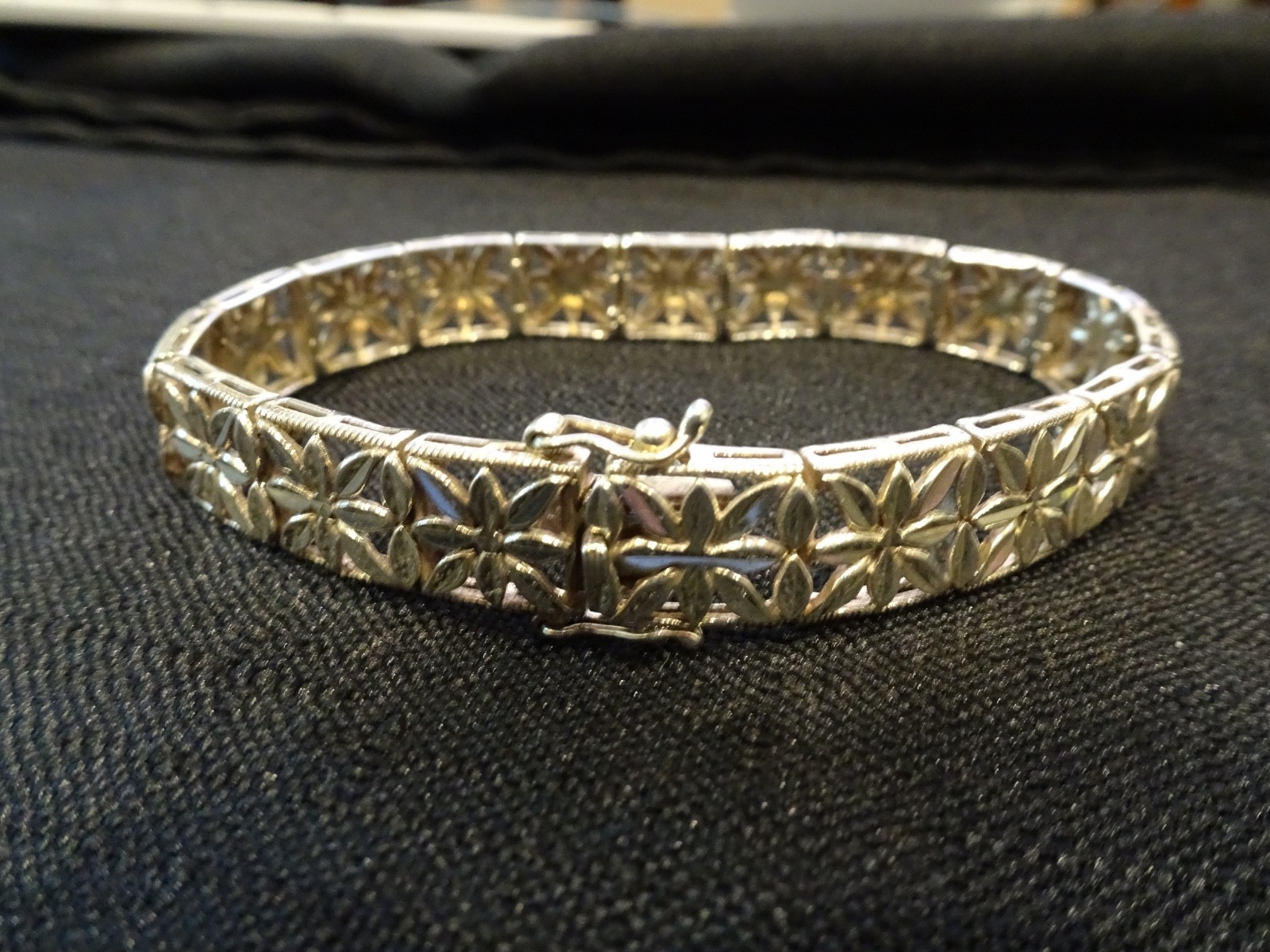 # 771 VINTAGE STERLING SILVER BRACELET-VERY OLD 925-BEAUTY 7.5 INCH