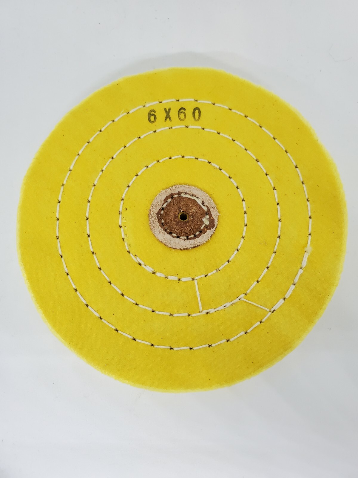 6 x 60 ply Muslin Polishing Buffing Wheel, Yellow Treated, 6″ Jewelry Buff M USA