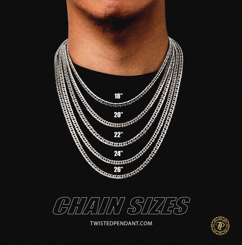 Solid 925 Sterling Silver Cuban Curb Chain Necklace Solid & Heavy Version