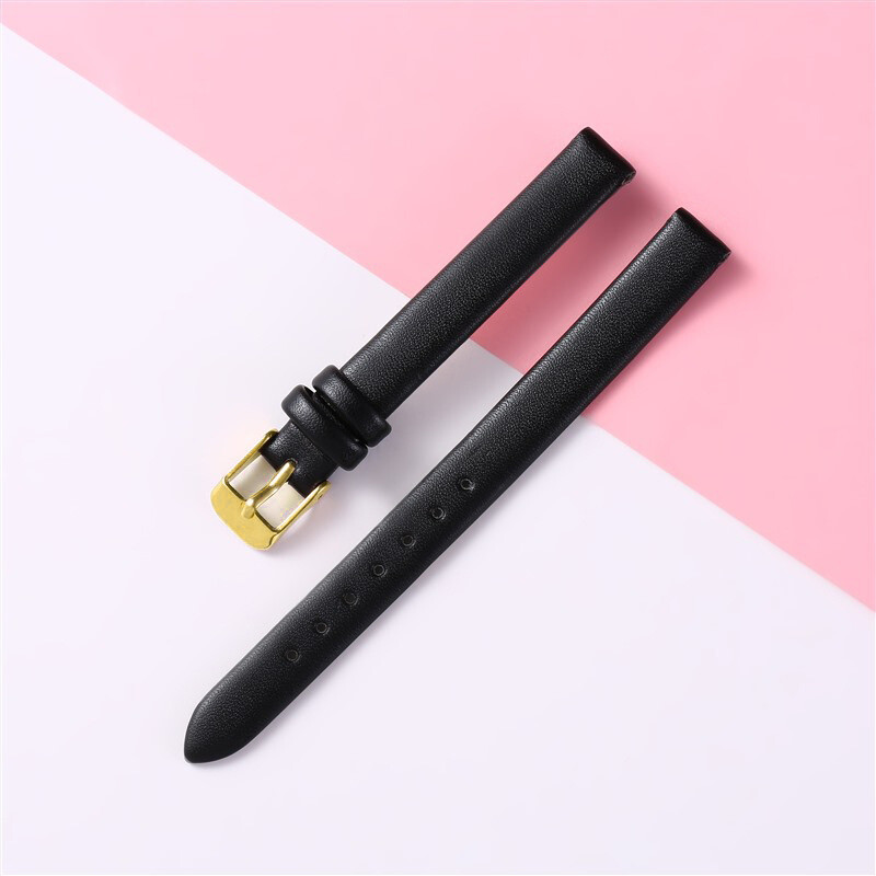 Quality Double Sided Cowhide Genuine Leather Watch Band Strap 8 10 12 14 16mm